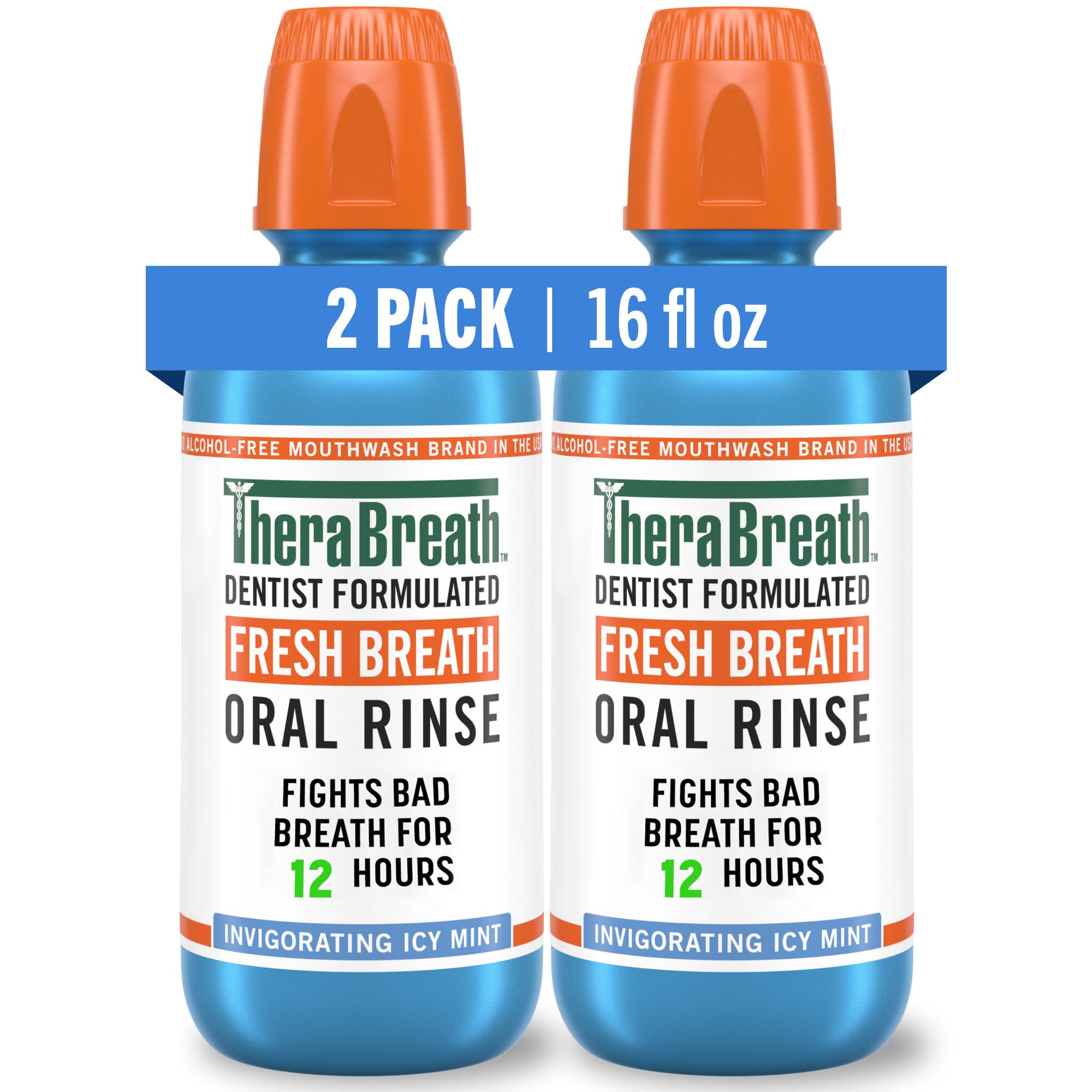 Algopix Similar Product 16 - TheraBreath Fresh Breath Mouthwash Icy