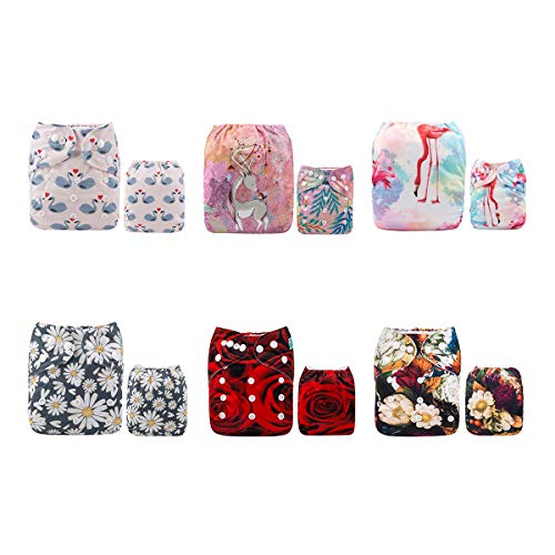 Algopix Similar Product 18 - ALVABABY Baby Cloth Diapers One Size