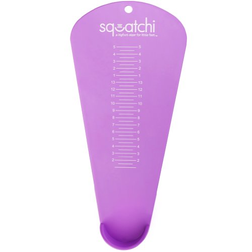 Algopix Similar Product 9 - Squatchi Kids Shoe Sizer, Purple, 2T-5Y