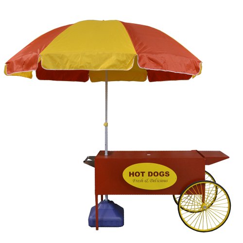 Algopix Similar Product 20 - Paragon Large Hot Dog Cart, Red