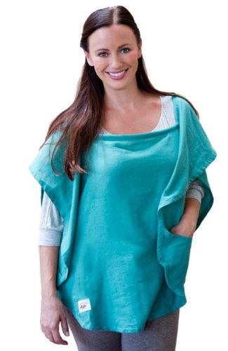 Algopix Similar Product 15 - Poncho Baby Nursing Cover, Oval Emerald