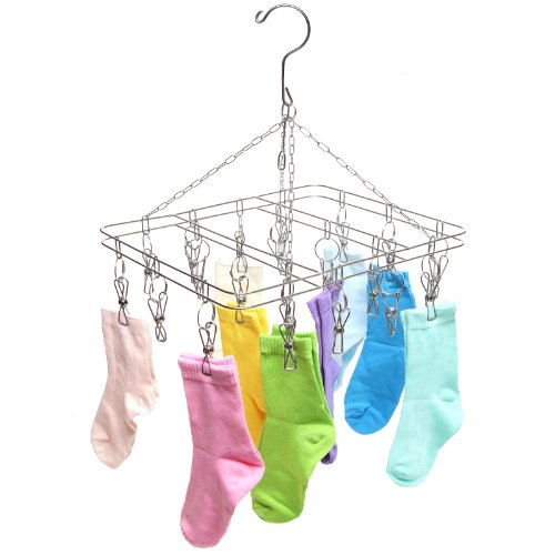 Algopix Similar Product 15 - MyGift Stainless Steel 20 Clips Laundry