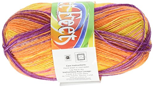 Algopix Similar Product 5 - Mary Maxim Sweet Feet Yarn, Orange