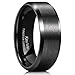 Algopix Similar Product 20 - King Will 8mm Mens Black Tungsten