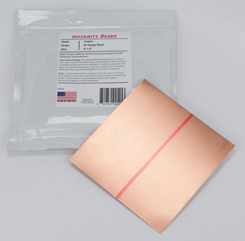 Algopix Similar Product 12 - Copper 26 Gauge Sheet - 6" x 6"