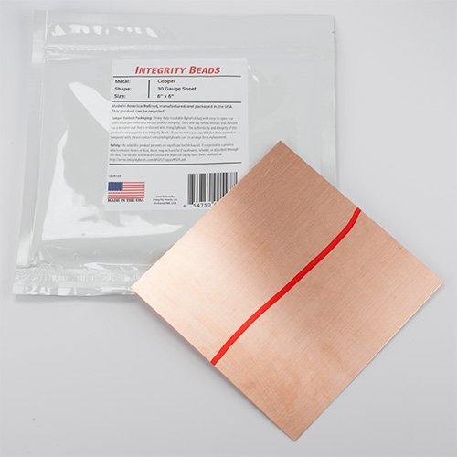 Algopix Similar Product 10 - Copper 30 Gauge Sheet - 6" x 6"