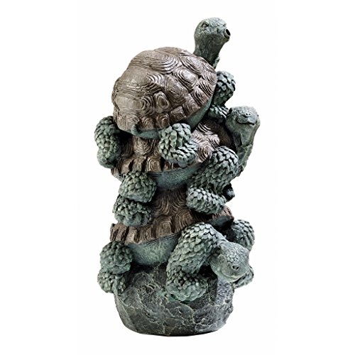 Algopix Similar Product 10 - Design Toscano Stacked Turtles Spitter