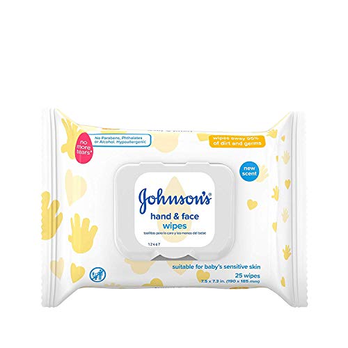 Algopix Similar Product 17 - Johnsons Baby Hand Face Wipes 25
