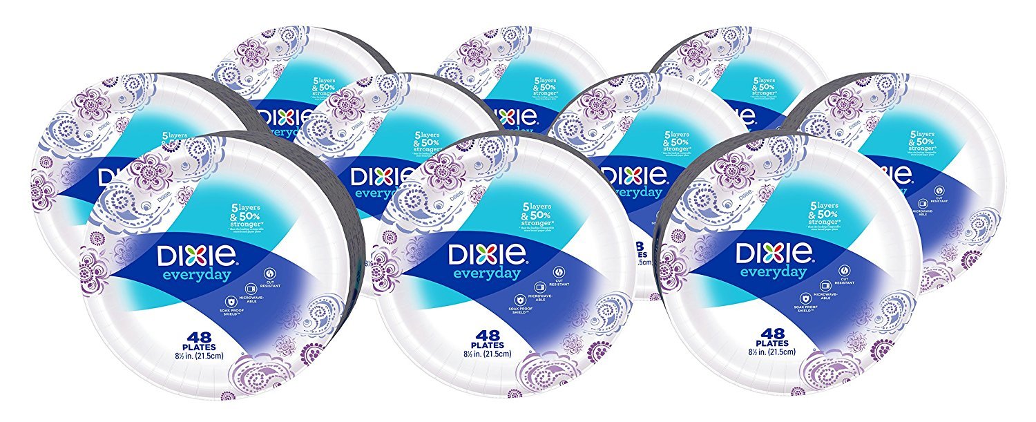 Algopix Similar Product 19 - Dixie Everyday Paper Plates 8 12