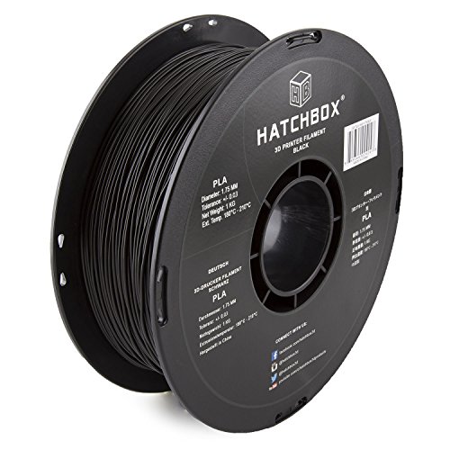 Algopix Similar Product 9 - HATCHBOX 175mm Black PLA 3D Printer