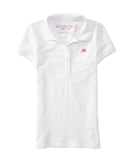 Algopix Similar Product 14 - AEROPOSTALE Womens A87 5 Button Polo