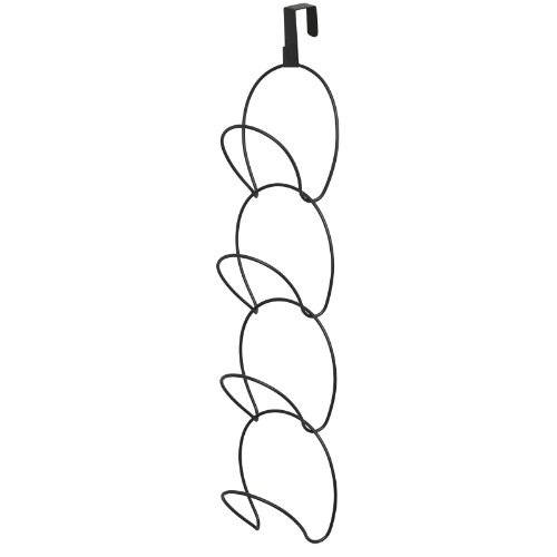 Algopix Similar Product 13 - Black Metal Wire Wall Mounted Stackable