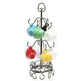 Algopix Similar Product 13 - MyGift 8Hook Tabletop Brushed Bronze