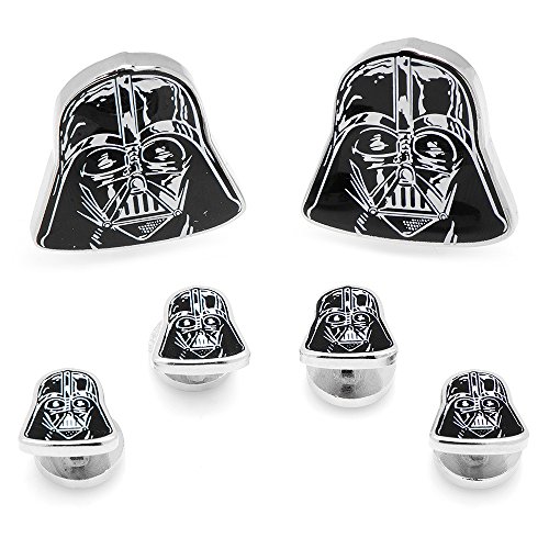 Algopix Similar Product 13 - Cufflinks Inc. Darth Vader Head Stud Set