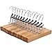 Algopix Similar Product 4 - JS HANGER Wood Pants Hangers 12 Pack