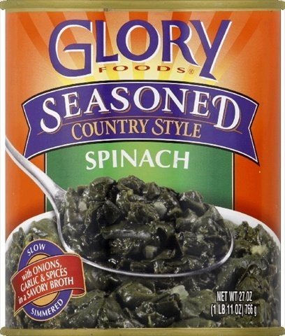 Algopix Similar Product 8 - Glory Foods Seasoned Spinach 27 oz