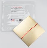 Algopix Similar Product 7 - Yellow Brass 16 Gauge Sheet - 6" x 6"