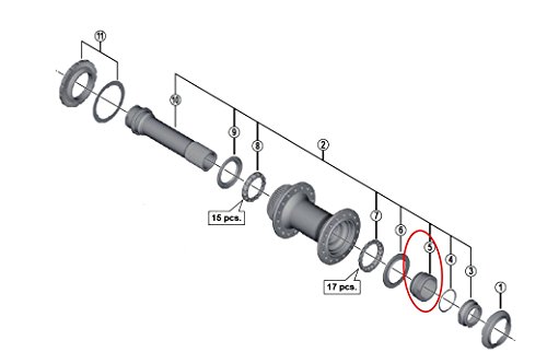 Algopix Similar Product 8 - SHIMANO Spare Part HBM618 RH Cone