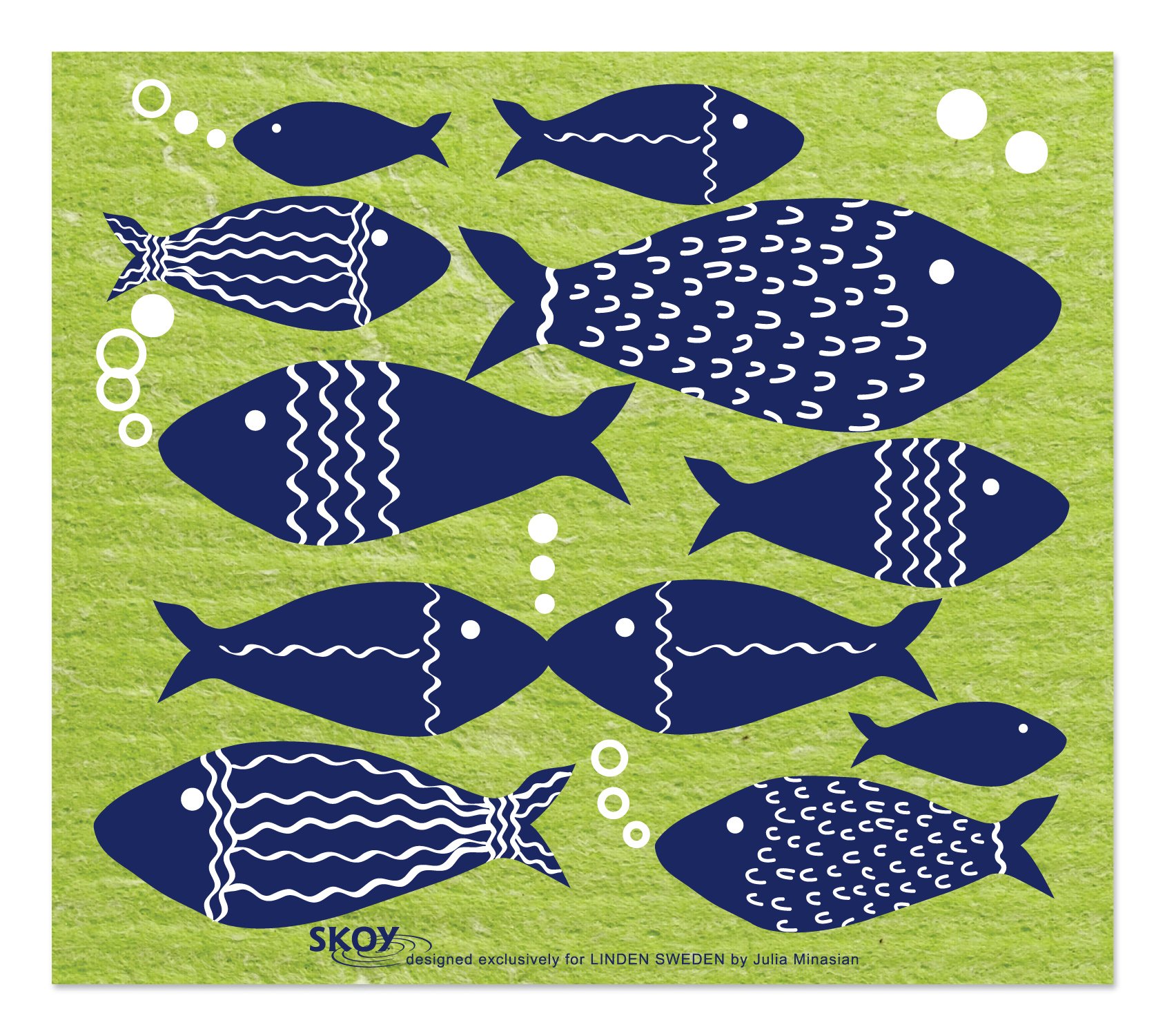 Algopix Similar Product 7 - LINDEN SWEDEN Swish and Go Fish Cloth