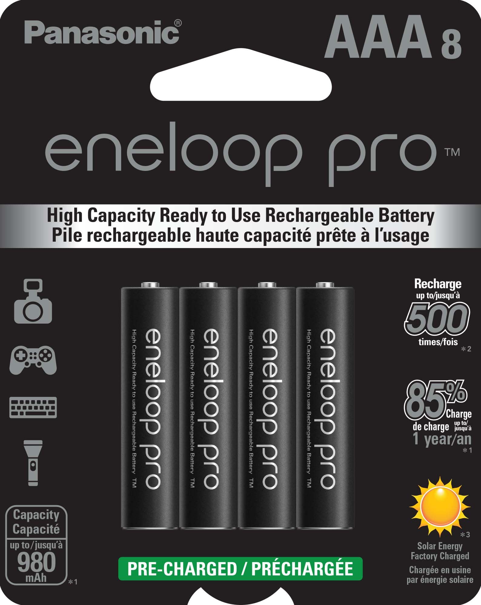 Algopix Similar Product 6 - Eneloop Panasonic BK4HCCA8BA pro AAA