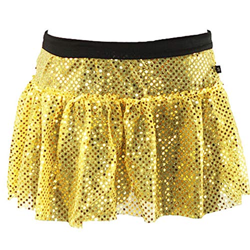 Algopix Similar Product 8 - Yellow Sparkle Running Skirt M