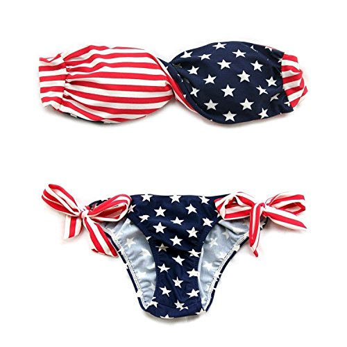 Algopix Similar Product 3 - Calhoun USA Bandeau Bikini (Large)