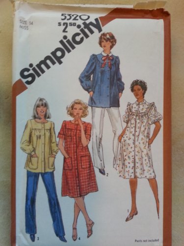 Algopix Similar Product 19 - Simplicity 5320 Misses Smock in Two