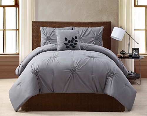 Algopix Similar Product 13 - VCNY Home London Pintuck 4 Piece