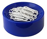 Algopix Similar Product 3 - Blue Clipwell Magnetic Paper Clip Holder