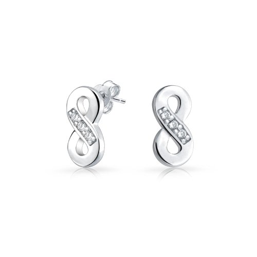 Algopix Similar Product 15 - Cubic Zirconia CZ Accent Pave Infinity