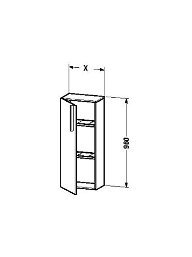 Algopix Similar Product 13 - Duravit VE1105R7272  Semitall cabinet