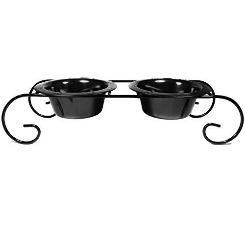 Algopix Similar Product 9 - Platinum Pets Double Diner Low Feeder
