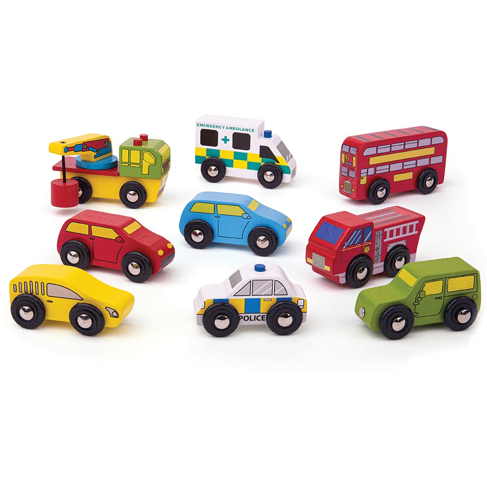 Algopix Similar Product 15 - Bigjigs Rail Wooden Vehicle Pack