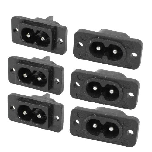 Algopix Similar Product 12 - TOOGOOR Black 2 Pin IEC320 C8 Screw