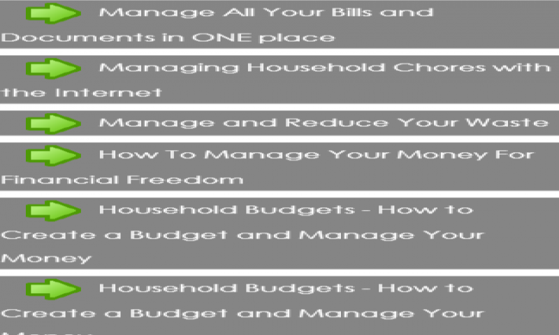Algopix Similar Product 13 - Managing household