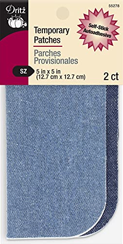 Algopix Similar Product 13 - Dritz 5 by 5Inch Self Stick Denim