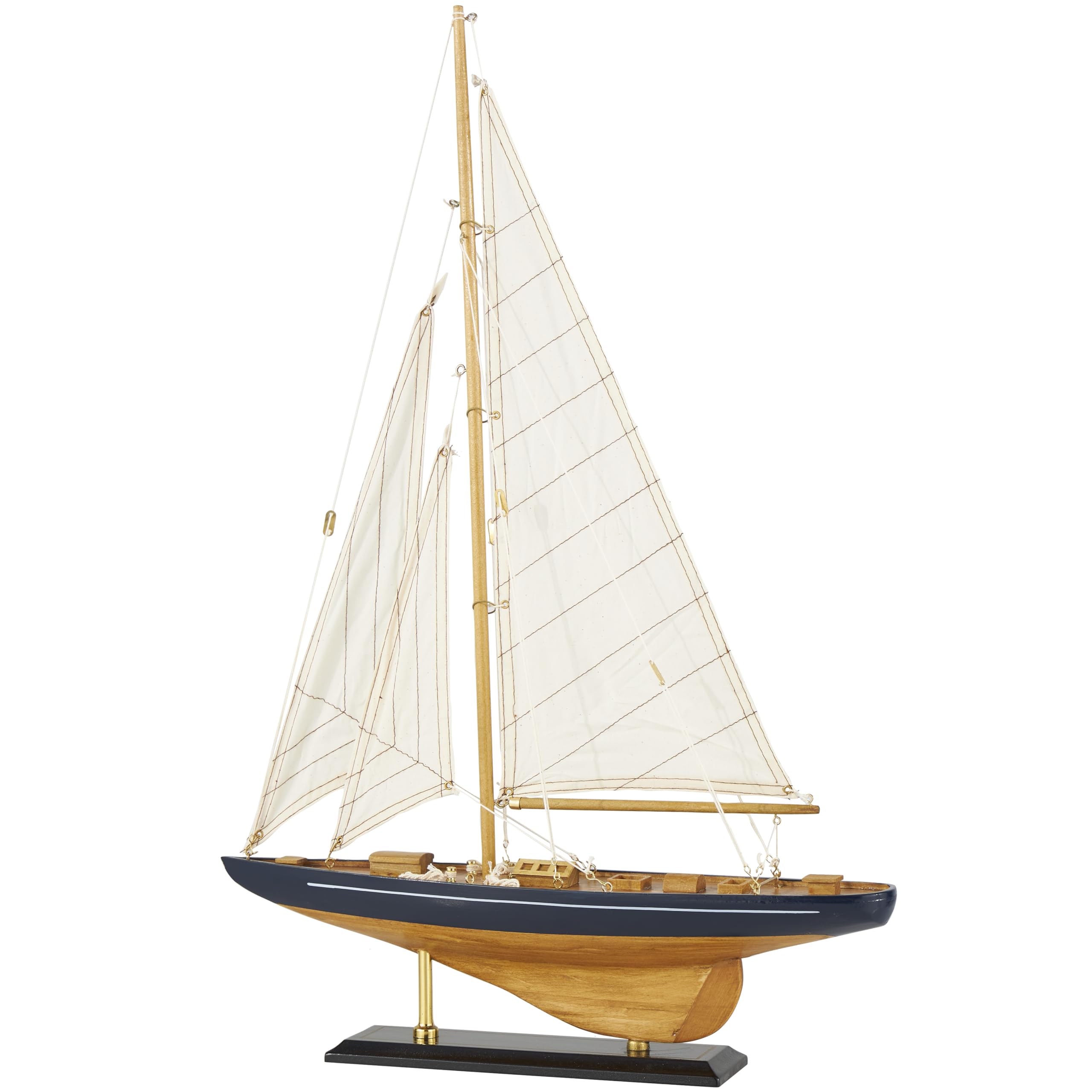 Algopix Similar Product 8 - Deco 79 Wood Sail Boat Decorative