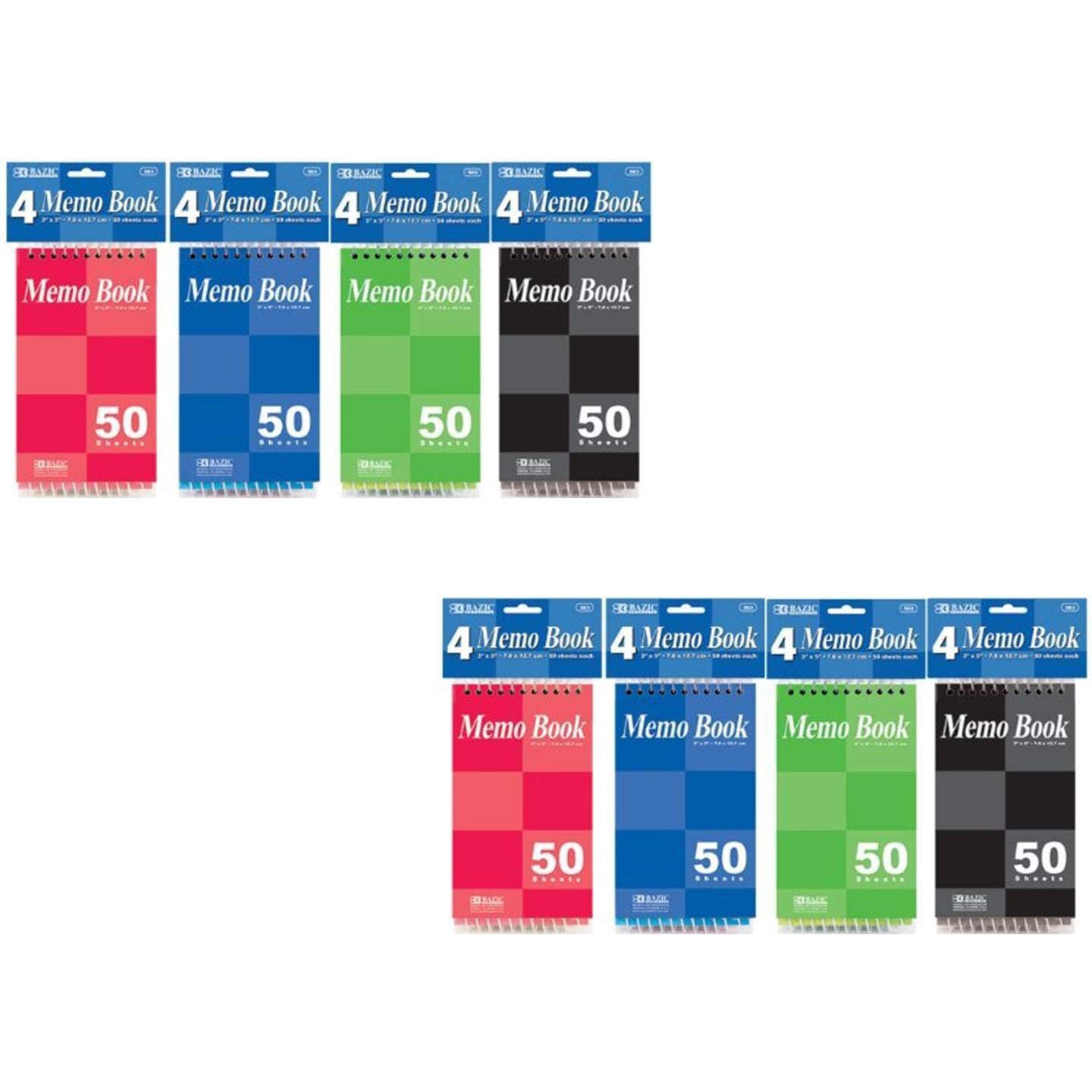 Algopix Similar Product 6 - Bazic Top Bound Spiral Memo Books