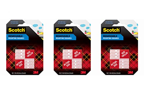 Algopix Similar Product 8 - Scotch Removable Mounting Squares 1 X