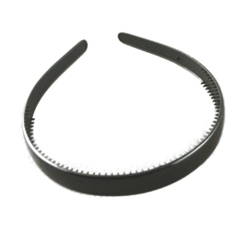 Algopix Similar Product 10 - Black Plastic Alice Hair Band Headband