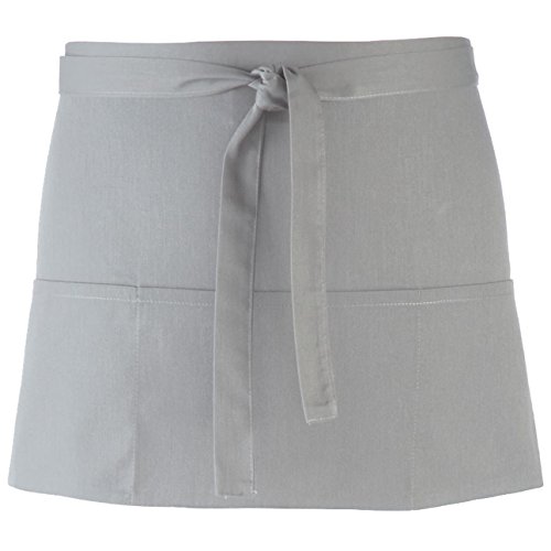Algopix Similar Product 18 - Premier colours 3 Pocket Apron - Silver