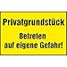 Algopix Similar Product 2 - Warning Private Property  Betreten
