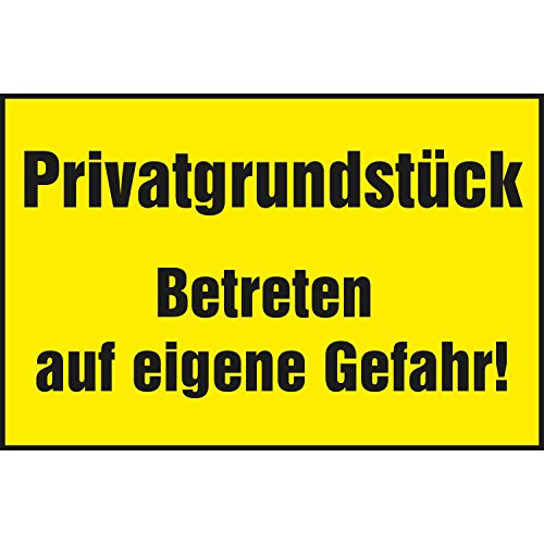 Algopix Similar Product 20 - Warning Private Property  Betreten