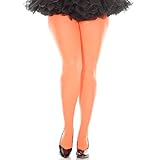 Algopix Similar Product 10 - Opaque Neon Tights Queen Neon Orange