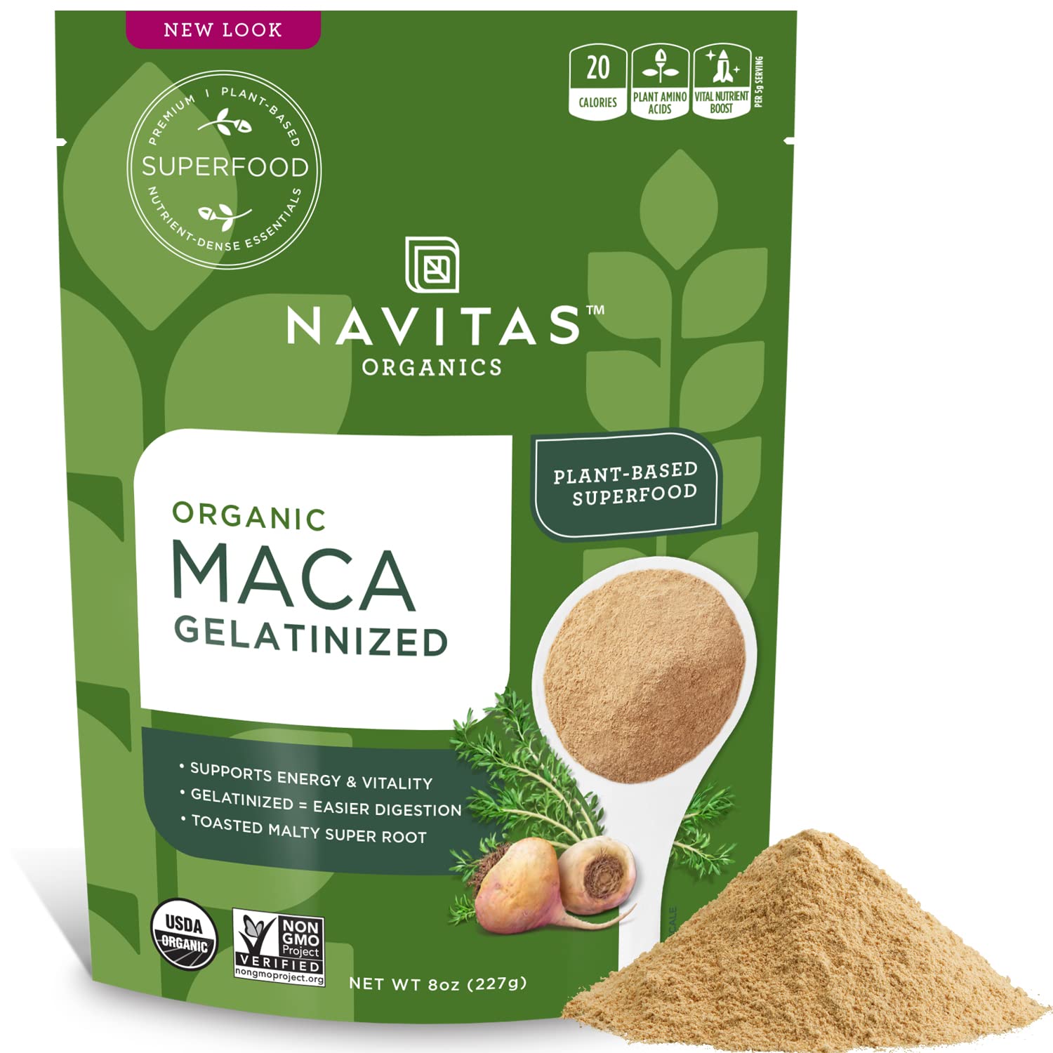 Algopix Similar Product 6 - Navitas Organics Maca Gelatinized