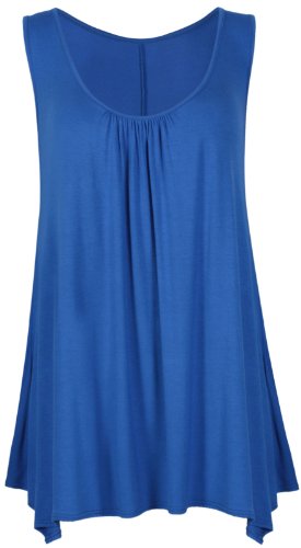 Algopix Similar Product 10 - Womens Scoop Neck Long Vest Tee Top