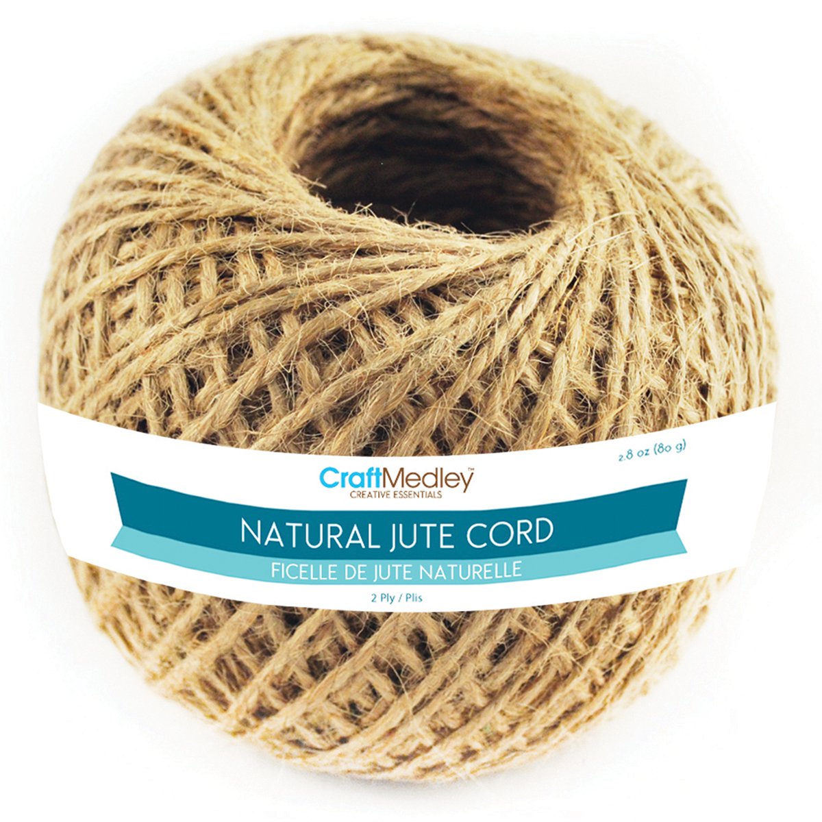 Algopix Similar Product 14 - 2Ply Natural 1mm Jute Cord 80gm by