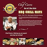 Algopix Similar Product 17 - Chef Caron BBQ Grill Mat Designed for