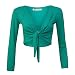 Algopix Similar Product 10 - Womens Plain Bolero Front Tie Shrug
