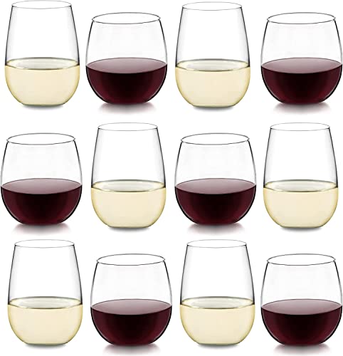 Algopix Similar Product 17 - Libbey Stemless Wine Glasses Set of 12